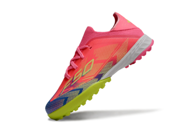 Adidas F50 Elite TF Artificial Turf Soccer Shoes - Pink/Neon Green/Blue Gradient