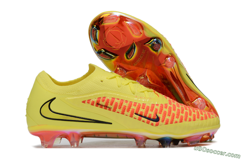 Nike Phantom 6 Low Elite FG Firm Ground Soccer Cleats - Yellow/Vibrant Sunset/Flame Orange 1