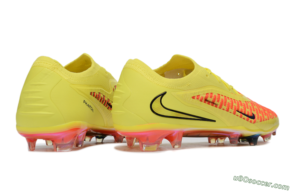 Nike Phantom 6 Low Elite FG Firm Ground Soccer Cleats - Yellow/Vibrant Sunset/Flame Orange 6