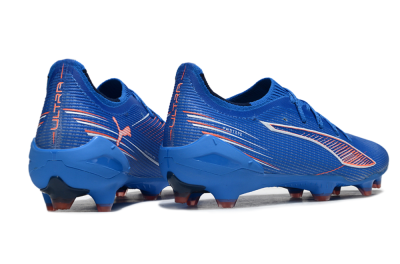 Puma Ultra Ultimate FG Firm Ground Soccer Cleats - Blue/Electric Blue/Coral Accent