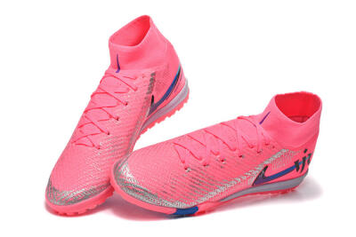 Nike Air Zoom Mercurial Superfly 10 Elite TF Artificial Turf Soccer Shoes - Pink/Electric Pink/Blue Blast