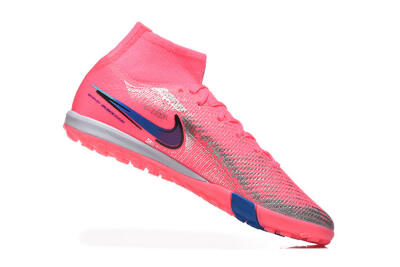Nike Air Zoom Mercurial Superfly 10 Elite TF Artificial Turf Soccer Shoes - Pink/Electric Pink/Blue Blast
