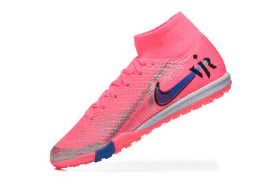 Nike Air Zoom Mercurial Superfly 10 Elite TF Artificial Turf Soccer Shoes - Pink/Electric Pink/Blue Blast