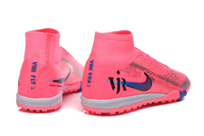 Nike Air Zoom Mercurial Superfly 10 Elite TF Artificial Turf Soccer Shoes - Pink/Electric Pink/Blue Blast