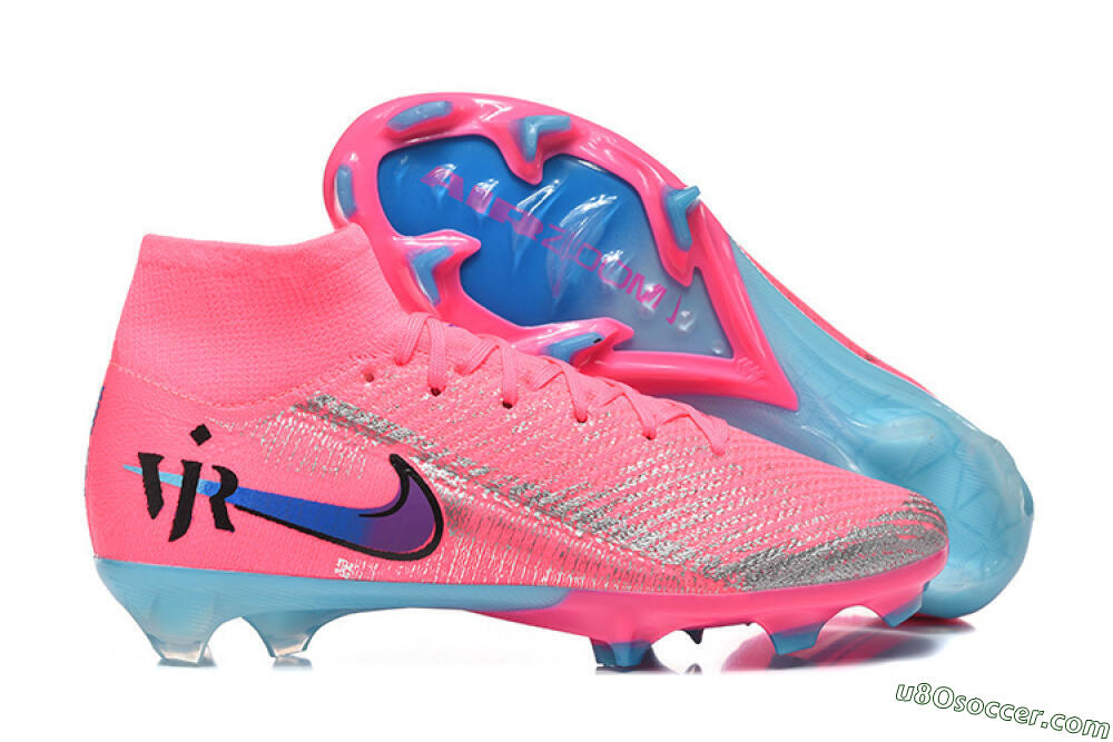 Nike Air Zoom Mercurial Superfly 10 Elite FG Firm Ground Soccer Cleats - Pink/Electric Pink/Blue Ice 1