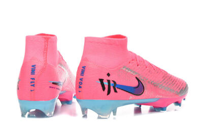 Nike Air Zoom Mercurial Superfly 10 Elite FG Firm Ground Soccer Cleats - Pink/Electric Pink/Blue Ice
