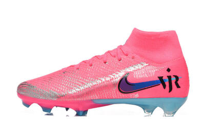 Nike Air Zoom Mercurial Superfly 10 Elite FG Firm Ground Soccer Cleats - Pink/Electric Pink/Blue Ice