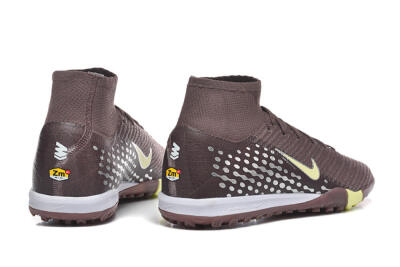 Nike Air Zoom Mercurial Superfly 10 Elite TF Artificial Turf Soccer Shoes - Brown/Lime Green/Gray