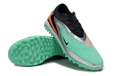 Nike Phantom 6 Low Elite TF Artificial Turf Soccer Shoes - Green/Mint Green/Black Orange