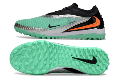 Nike Phantom 6 Low Elite TF Artificial Turf Soccer Shoes - Green/Mint Green/Black Orange