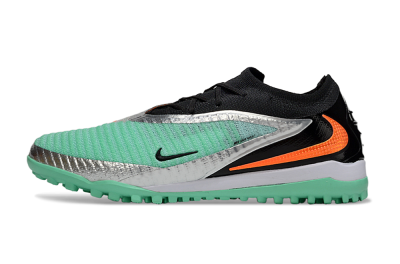 Nike Phantom 6 Low Elite TF Artificial Turf Soccer Shoes - Green/Mint Green/Black Orange