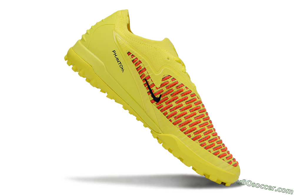 Nike Phantom 6 Low Elite TF Artificial Turf Soccer Shoes - Yellow/Neon Yellow/Flame Orange 4