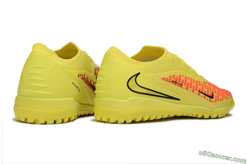 Nike Phantom 6 Low Elite TF Artificial Turf Soccer Shoes - Yellow/Neon Yellow/Flame Orange 6
