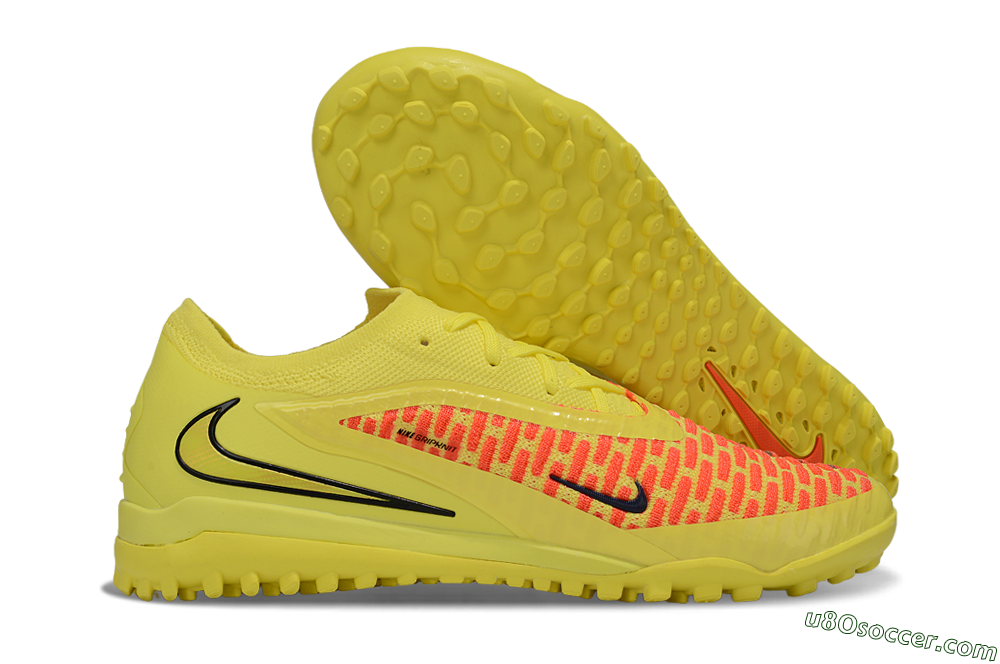 Nike Phantom 6 Low Elite TF Artificial Turf Soccer Shoes - Yellow/Neon Yellow/Flame Orange 1
