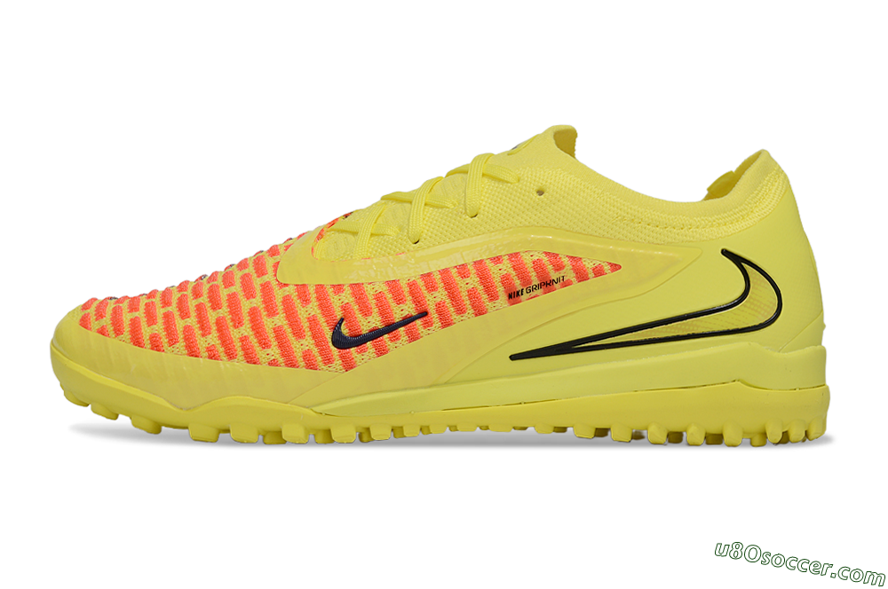 Nike Phantom 6 Low Elite TF Artificial Turf Soccer Shoes - Yellow/Neon Yellow/Flame Orange 2