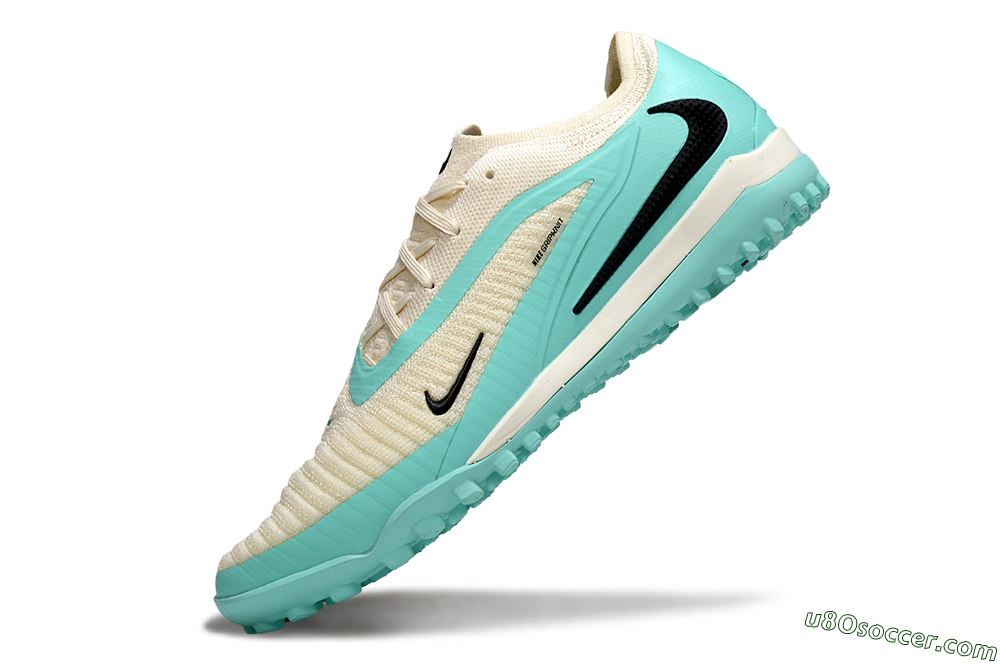 Nike Phantom 6 Low Elite TF Artificial Turf Soccer Shoes - Aqua/Soft Cream/Turquoise Splash 5