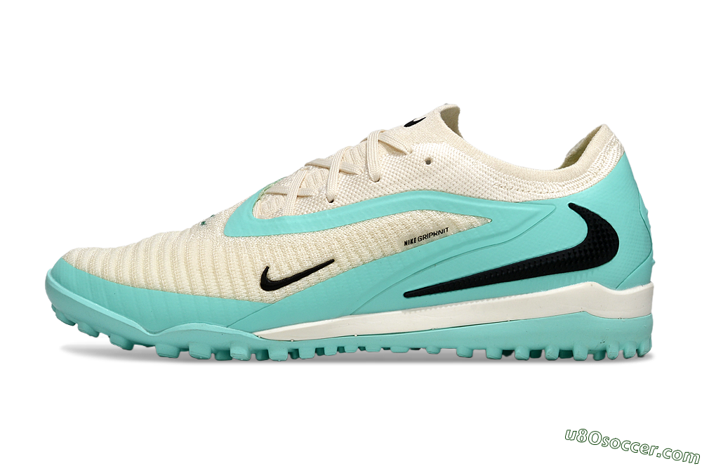 Nike Phantom 6 Low Elite TF Artificial Turf Soccer Shoes - Aqua/Soft Cream/Turquoise Splash 2