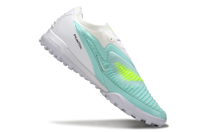 Nike Phantom 6 Low Elite TF Artificial Turf Soccer Shoes - Aqua/Lime Green/White