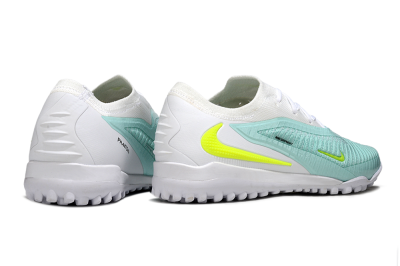 Nike Phantom 6 Low Elite TF Artificial Turf Soccer Shoes - Aqua/Lime Green/White