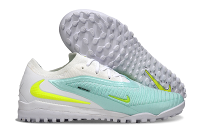 Nike Phantom 6 Low Elite TF Artificial Turf Soccer Shoes - Aqua/Lime Green/White