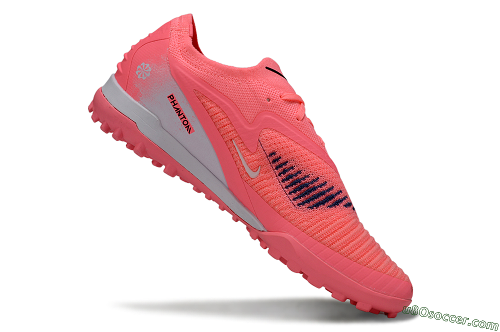 Nike Phantom 6 Low Elite TF Artificial Turf Soccer Shoes - Pink/Electric Pink/Black 4