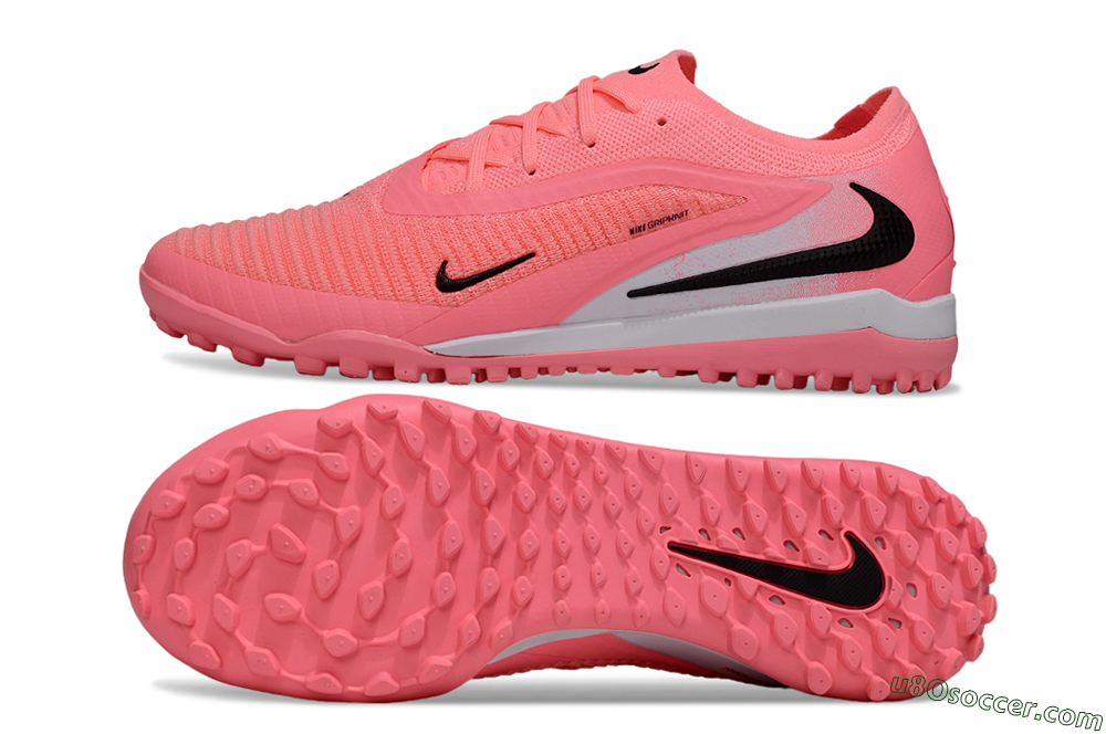 Nike Phantom 6 Low Elite TF Artificial Turf Soccer Shoes - Pink/Electric Pink/Black 0