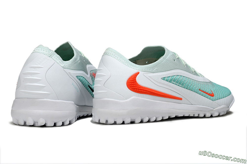 Nike Phantom 6 Low Elite TF Artificial Turf Soccer Shoes - Aqua/Coral Breeze/White Glow 6