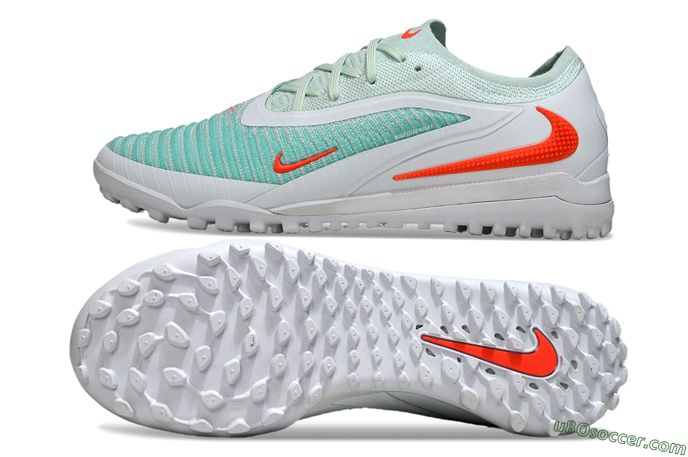 Nike Phantom 6 Low Elite TF Artificial Turf Soccer Shoes - Aqua/Coral Breeze/White Glow 0