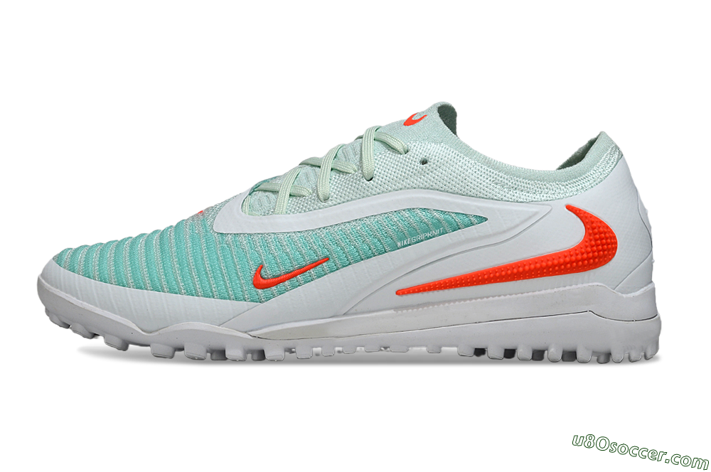 Nike Phantom 6 Low Elite TF Artificial Turf Soccer Shoes - Aqua/Coral Breeze/White Glow 2