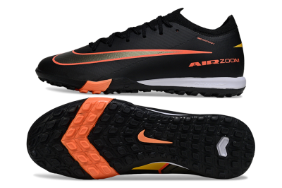 Nike Air Zoom Mercurial Vapor 16 Elite TF Artificial Turf Soccer Shoes - Black/Electric Orange/Gold Rush