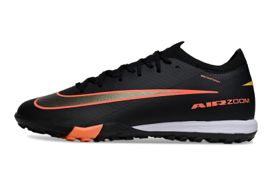 Nike Air Zoom Mercurial Vapor 16 Elite TF Artificial Turf Soccer Shoes - Black/Electric Orange/Gold Rush