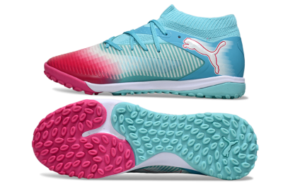 Puma Future 8 Ultimate TF Artificial Turf Soccer Shoes - Aqua/Coral Pink/Soft Blue