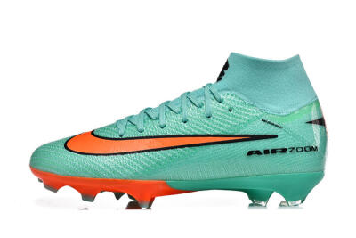 Nike Air Zoom Mercurial Superfly 10 Elite FG Firm Ground Soccer Cleats - Aqua/Coral Burst/Turquoise Splash