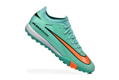 Nike Air Zoom Mercurial Vapor 16 Elite TF Artificial Turf Soccer Shoes - Aqua/Coral Burst/Teal Wave