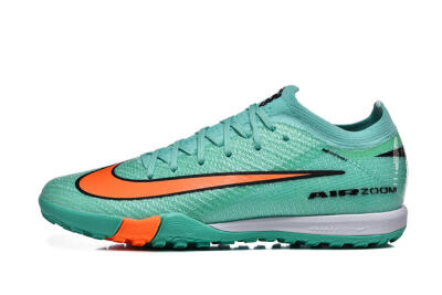 Nike Air Zoom Mercurial Vapor 16 Elite TF Artificial Turf Soccer Shoes - Aqua/Coral Burst/Teal Wave