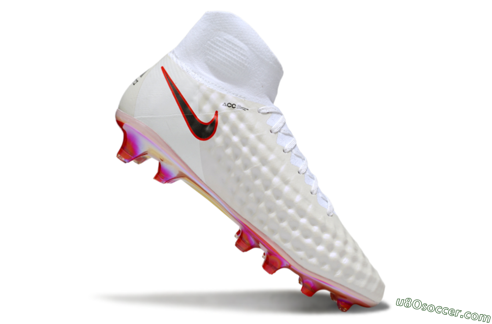 Nike Magista Orden 2 FG Firm Ground Soccer Cleats - White/Fiery Red/Black 5