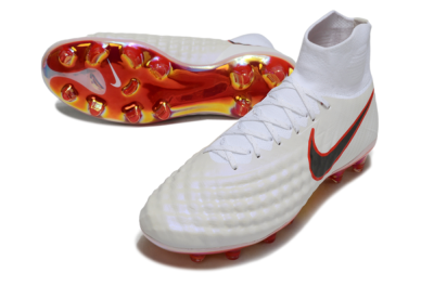 Nike Magista Orden 2 FG Firm Ground Soccer Cleats - White/Fiery Red/Black