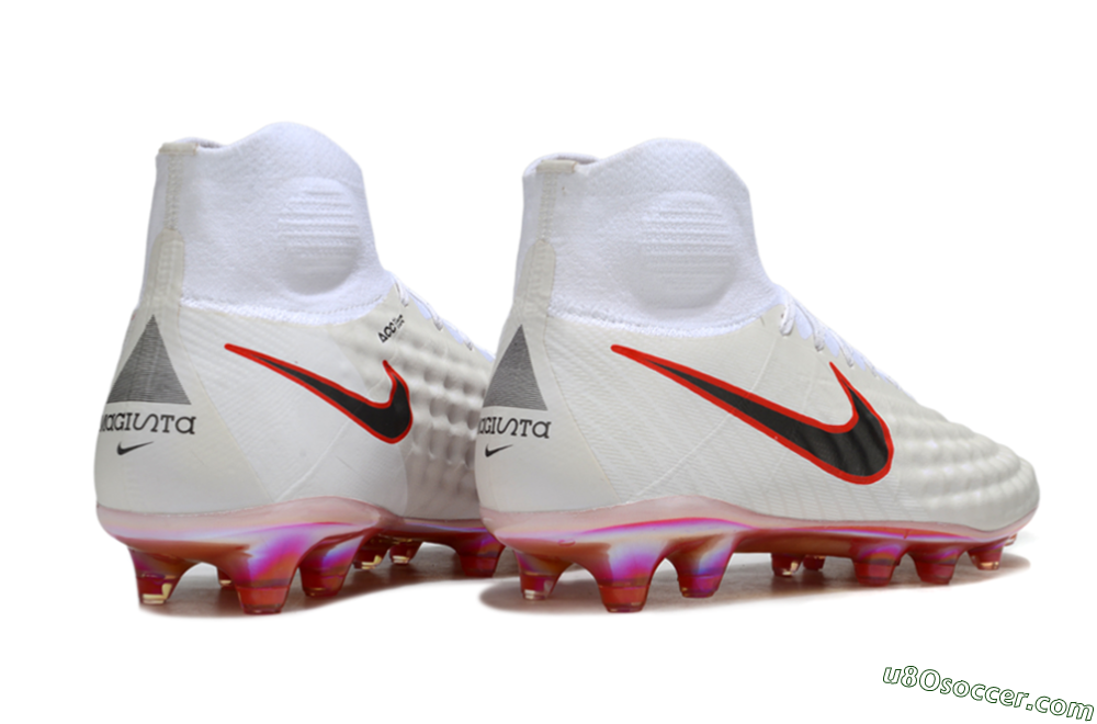 Nike Magista Orden 2 FG Firm Ground Soccer Cleats - White/Fiery Red/Black 7