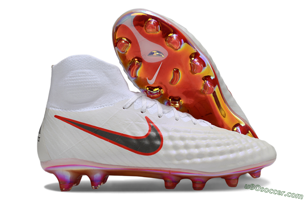 Nike Magista Orden 2 FG Firm Ground Soccer Cleats - White/Fiery Red/Black 1