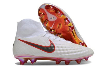 Nike Magista Orden 2 FG Firm Ground Soccer Cleats - White/Fiery Red/Black