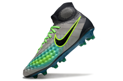 Nike Magista Orden 2 FG Firm Ground Soccer Cleats - Gray/Neon Green/Black