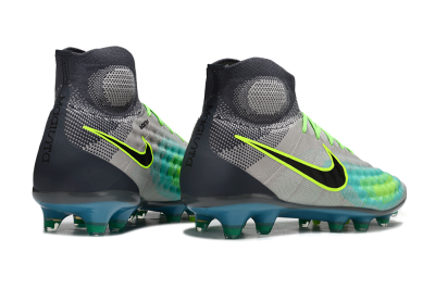 Nike Magista Orden 2 FG Firm Ground Soccer Cleats - Gray/Neon Green/Black