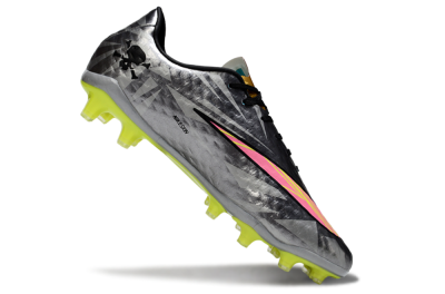 Nike Hypervenom Phantom FG Firm Ground Soccer Cleats - Gray/Neon Yellow/Metallic Silver