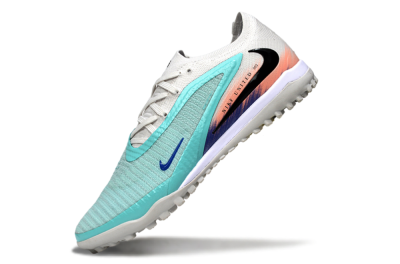 Nike Phantom 6 Low Elite TF Artificial Turf Soccer Shoes - Aqua/Sky Blue/Coral Orange