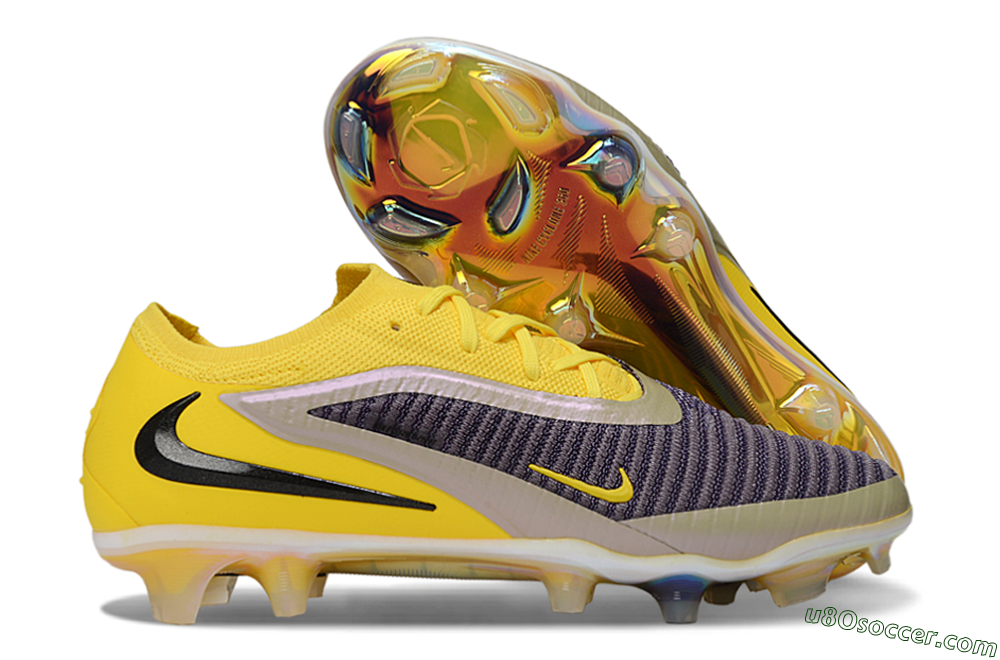 Nike Phantom 6 Low Elite FG Firm Ground Soccer Cleats - Yellow/Ample Gold/Graphite Gray 1