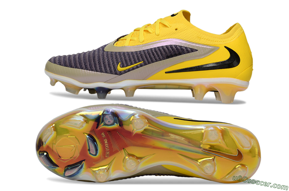Nike Phantom 6 Low Elite FG Firm Ground Soccer Cleats - Yellow/Ample Gold/Graphite Gray 0