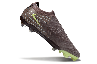 Nike Phantom GX 2 Elite FG Firm Ground Soccer Cleats - Brown/Lime Green/Charcoal Gray