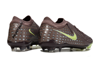 Nike Phantom GX 2 Elite FG Firm Ground Soccer Cleats - Brown/Lime Green/Charcoal Gray
