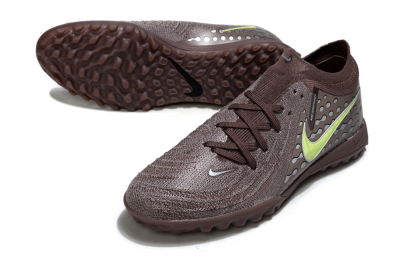 Nike Phantom GX 2 Elite TF Artificial Turf Soccer Shoes - Brown/Olive Green/Gray