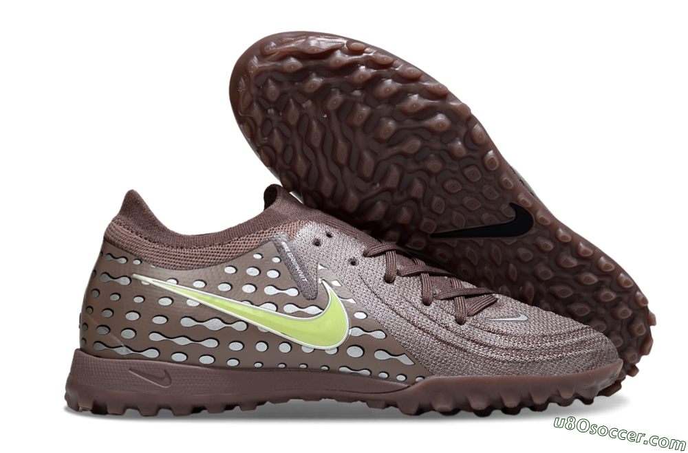 Nike Phantom GX 2 Elite TF Artificial Turf Soccer Shoes - Brown/Olive Green/Gray 1